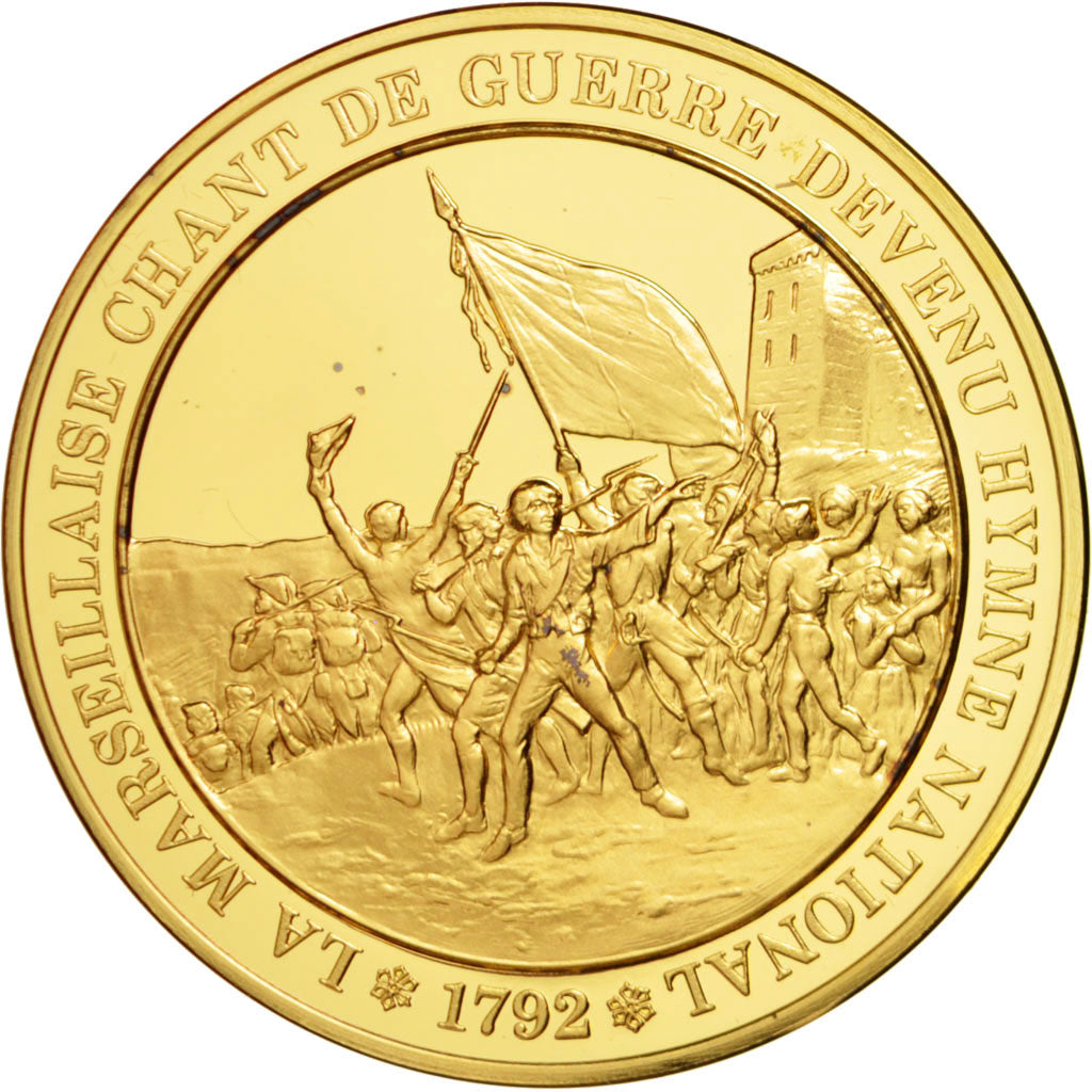 Frankrijk, Medal, French Fifth Republic, History, UNC-, Vermeil
