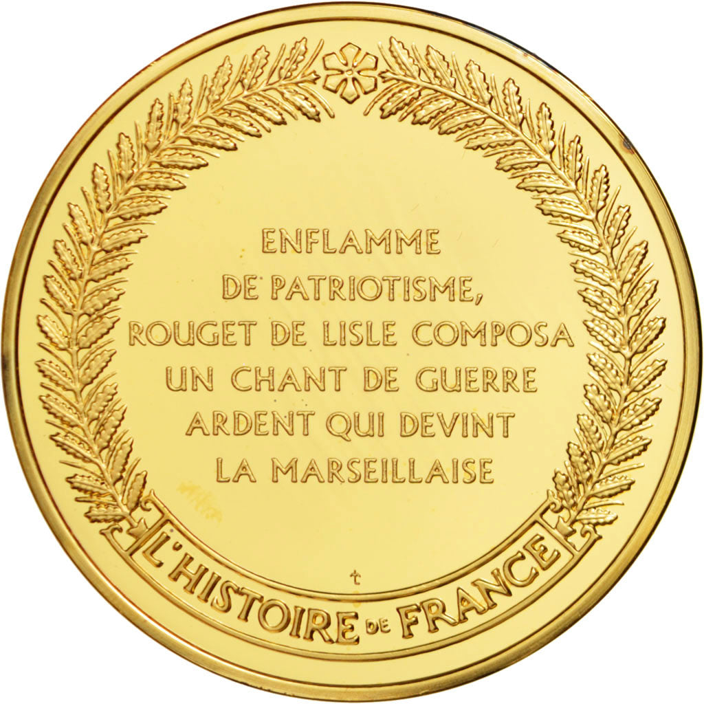 Frankrijk, Medal, French Fifth Republic, History, UNC-, Vermeil