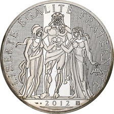 France, 100 Euro, Hercule, 2012, Paris, MS(64), Silver, Gadoury:EU517, KM:1724