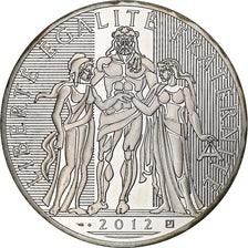 France, 100 Euro, Hercule, 2012, Paris, SPL+, Argent, Gadoury:EU517, KM:1724