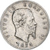 Münze, Italien, Vittorio Emanuele II, 5 Lire, 1874, Milan, S+, Silber, KM:8.3