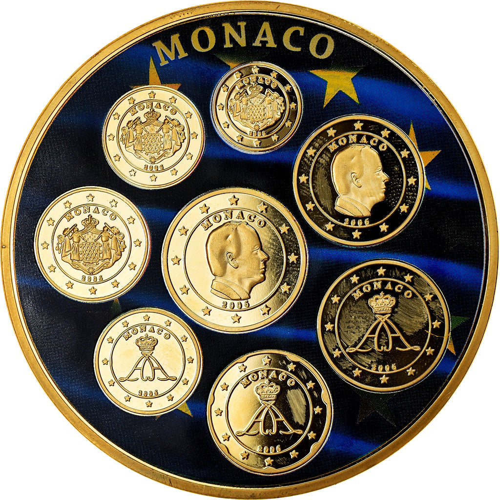 France, Medal, Europa, Monaco, MS(65-70), Copper Gilt