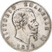 Coin, Italy, Vittorio Emanuele II, 5 Lire, 1876, Rome, EF(40-45), Silver