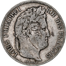 Coin, France, Louis-Philippe, 5 Francs, 1833, Paris, VF(30-35), Silver