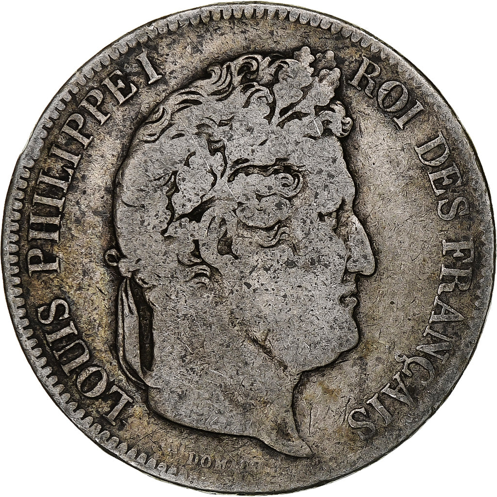 Coin, France, Louis-Philippe, 5 Francs, 1834, Lille, VF(20-25), Silver