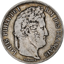 Coin, France, Louis-Philippe, 5 Francs, 1837, Paris, VF(30-35), Silver
