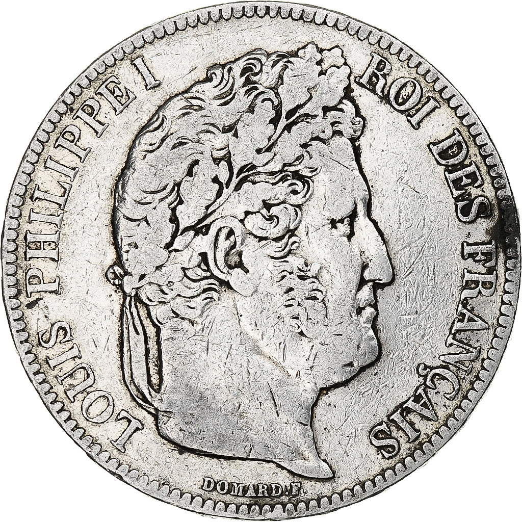Monnaie, France, Louis-Philippe, 5 Francs, 1841, Rouen, TB, Argent, Gadoury:678