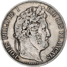 Frankreich, 5 Francs, Louis-Philippe, 1844, Lille, Silber, SS, Gadoury:678a