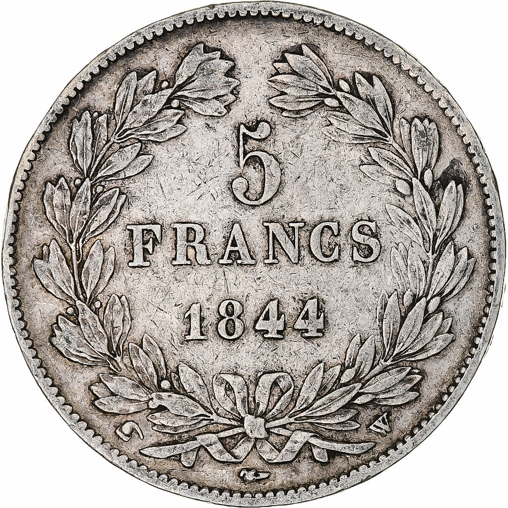 Frankreich, 5 Francs, Louis-Philippe, 1844, Lille, Silber, SS, Gadoury:678a