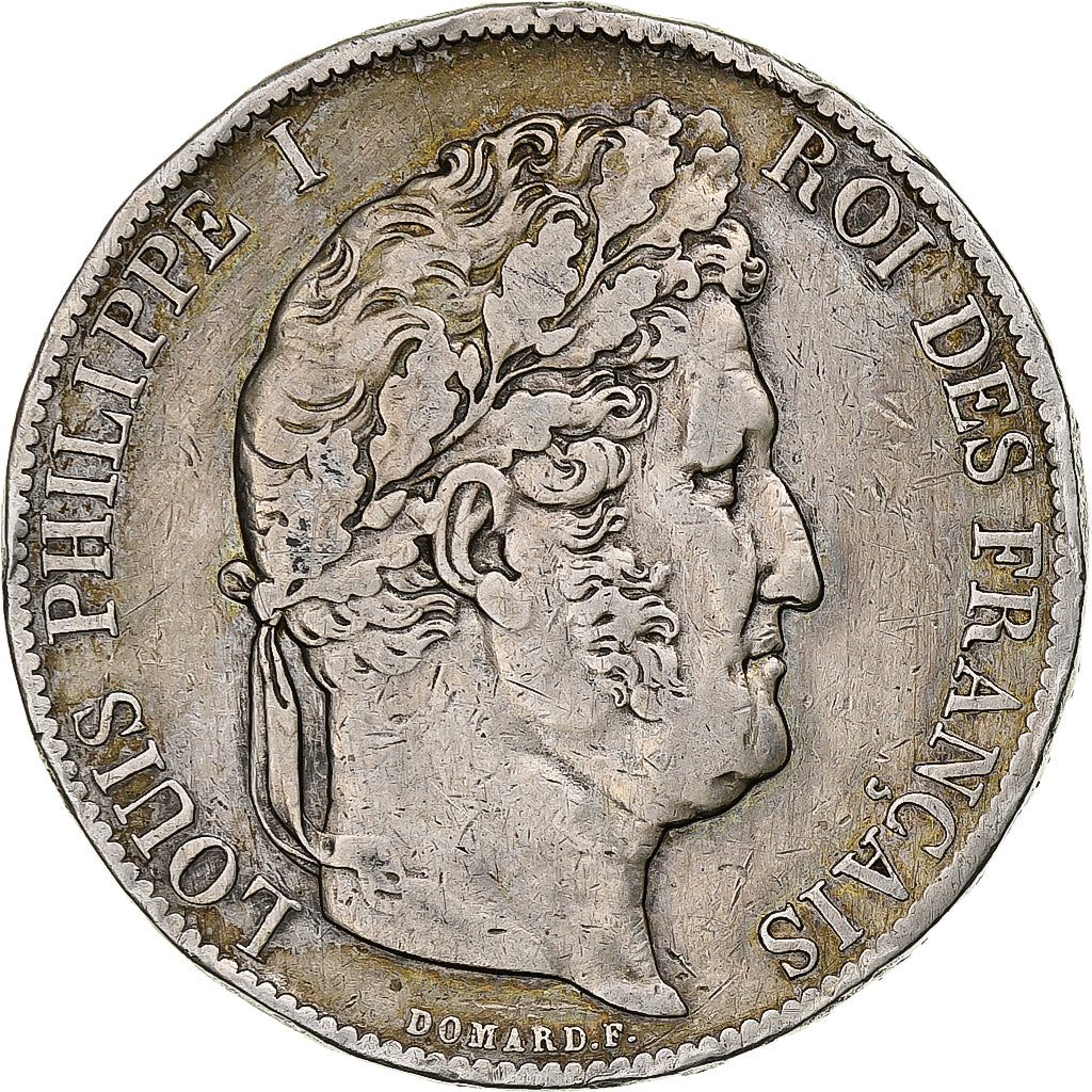 France, 5 Francs, Louis-Philippe, 1847, Paris, Silver, EF(40-45), Gadoury:678a