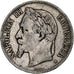 Moneda, Francia, Napoleon III, 5 Francs, 1867, Paris, BC+, Plata, KM:799.1