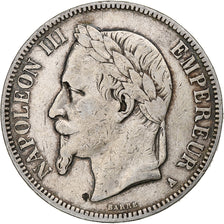 Moneta, Francja, Napoleon III, 5 Francs, 1867, Paris, VF(20-25), Srebro