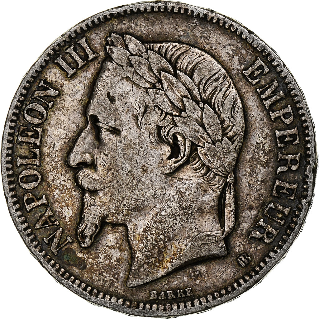 Coin, France, Napoléon III, 5 Francs, 1867, Strasbourg, VF(30-35), Silver