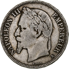 Moneta, Francja, Napoleon III, Napoléon III, 5 Francs, 1868, Paris, VF(20-25)