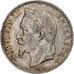 França, Napoleon III, 5 Francs, 1868, Strasbourg, Prata, EF(40-45), Gadoury:739