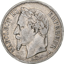 Moneta, Francja, Napoleon III, 5 Francs, 1869, Paris, VF(20-25), Srebro