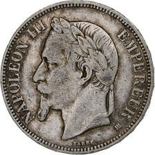 Munten, Frankrijk, Napoléon III, 5 Francs, 1869, Strasbourg, FR, Zilver