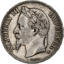 Coin, France, Napoléon III, 5 Francs, 1869, Strasbourg, VF(30-35), Silver