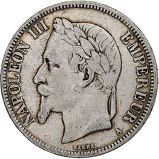 Munten, Frankrijk, Napoleon III, 5 Francs, 1870, Paris, FR, Zilver, KM:799.1