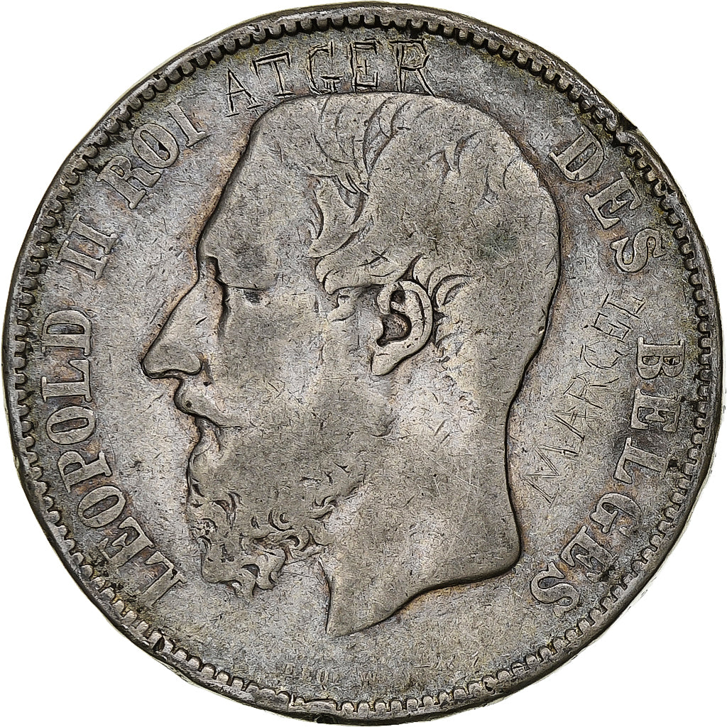Monnaie, Belgique, Leopold II, 5 Francs, 5 Frank, 1868, TB, Argent, KM:24