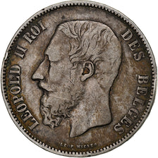 Monnaie, Belgique, Leopold II, 5 Francs, 5 Frank, 1868, TB, Argent, KM:24