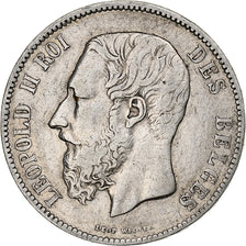 Monnaie, Belgique, Leopold II, 5 Francs, 5 Frank, 1872, TB, Argent, KM:24