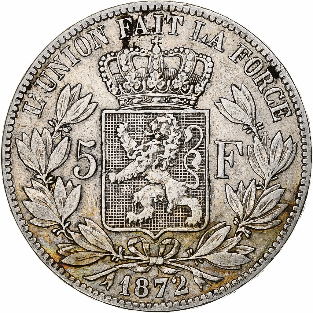 Monnaie, Belgique, Leopold II, 5 Francs, 5 Frank, 1872, TB, Argent, KM:24