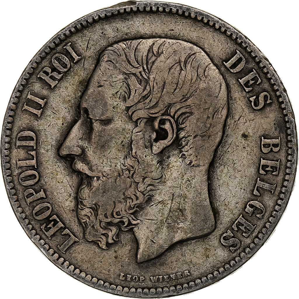 Monnaie, Belgique, Leopold II, 5 Francs, 5 Frank, 1873, TB, Argent, KM:24