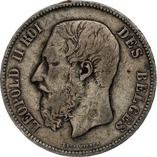 Monnaie, Belgique, Leopold II, 5 Francs, 5 Frank, 1873, TB, Argent, KM:24