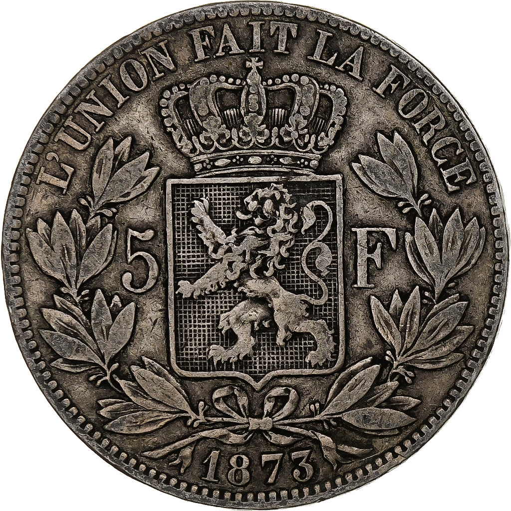 Monnaie, Belgique, Leopold II, 5 Francs, 5 Frank, 1873, TB, Argent, KM:24