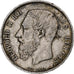 Moneda, Bélgica, Leopold II, 5 Francs, 5 Frank, 1873, BC+, Plata, KM:24
