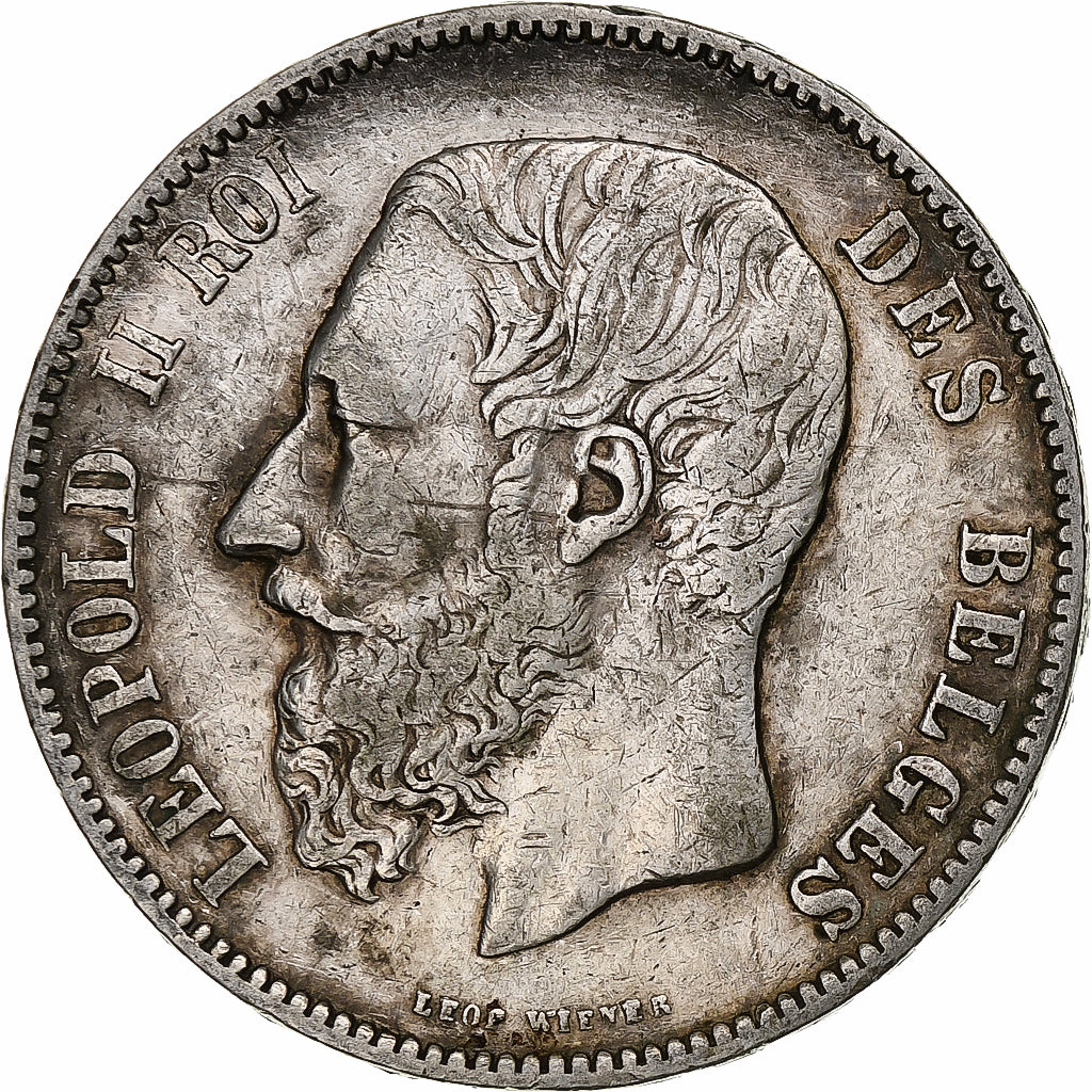 Monnaie, Belgique, Leopold II, 5 Francs, 5 Frank, 1873, TB+, Argent, KM:24