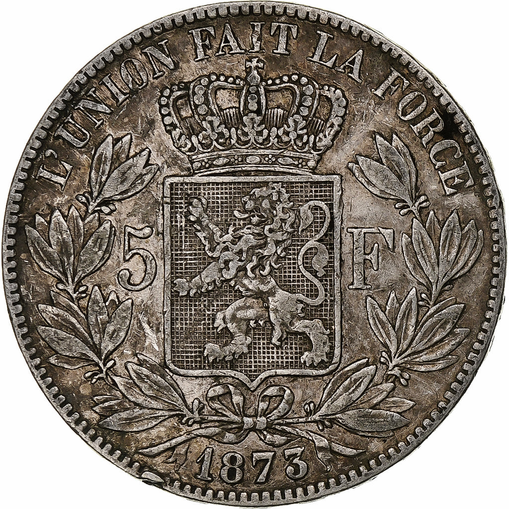 Monnaie, Belgique, Leopold II, 5 Francs, 5 Frank, 1873, TB+, Argent, KM:24