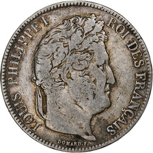 Münze, Frankreich, Louis-Philippe, 5 Francs, 1833, Rouen, S+, Silber, KM:749.2