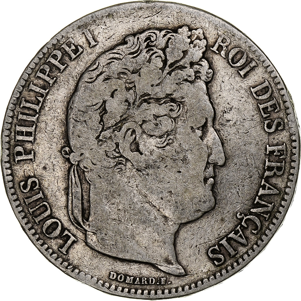 France, 5 Francs, Louis-Philippe, 1834, Marseille, Argent, TB, Gadoury:678