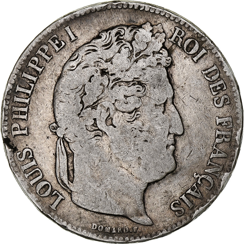 Moneta, Francia, Louis-Philippe, 5 Francs, 1835, Lille, MB, Argento, KM:749.13