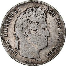 Moneta, Francia, Louis-Philippe, 5 Francs, 1835, Lille, MB, Argento, KM:749.13