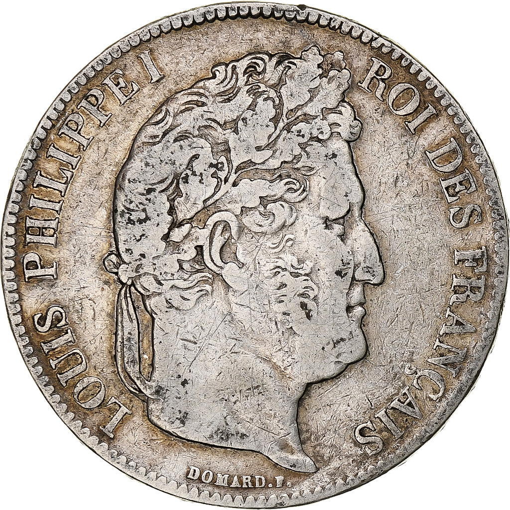 Frankreich, 5 Francs, Louis-Philippe, 1838, Lille, Silber, S+, Gadoury:678