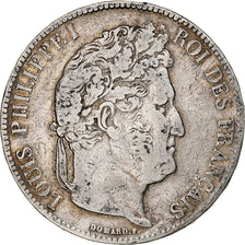 Frankreich, 5 Francs, Louis-Philippe, 1838, Lille, Silber, S+, Gadoury:678