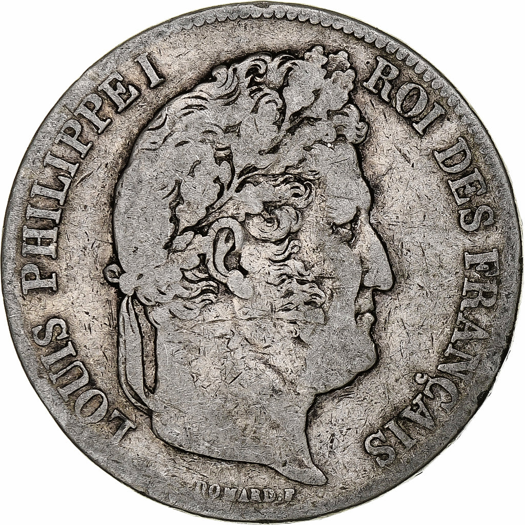Monnaie, France, Louis-Philippe, 5 Francs, 1839, Paris, TB, Argent, Gadoury:678