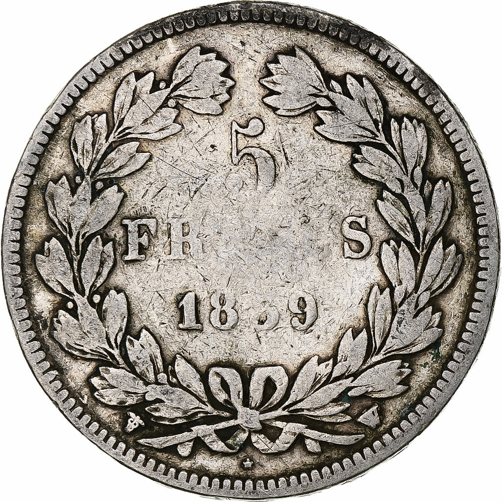 France, 5 Francs, Louis-Philippe, 1839, Lille, Argent, TB, Gadoury:678, KM:749.3
