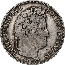 Frankreich, 5 Francs, Louis-Philippe, 1843, Strasbourg, Silber, S, Gadoury:678
