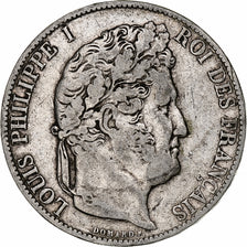 Moneta, Francia, Louis-Philippe, 5 Francs, 1846, Paris, MB+, Argento, KM:749.1