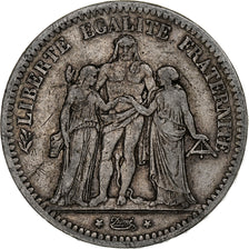 Monnaie, France, Hercule, 5 Francs, 1848, Strasbourg, TB+, Argent, Gadoury:683