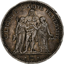 Monnaie, France, Hercule, 5 Francs, 1873, Paris, TB+, Argent, Gadoury:745a