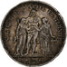 Moneta, Francia, Hercule, 5 Francs, 1873, Paris, MB+, Argento, KM:820.1