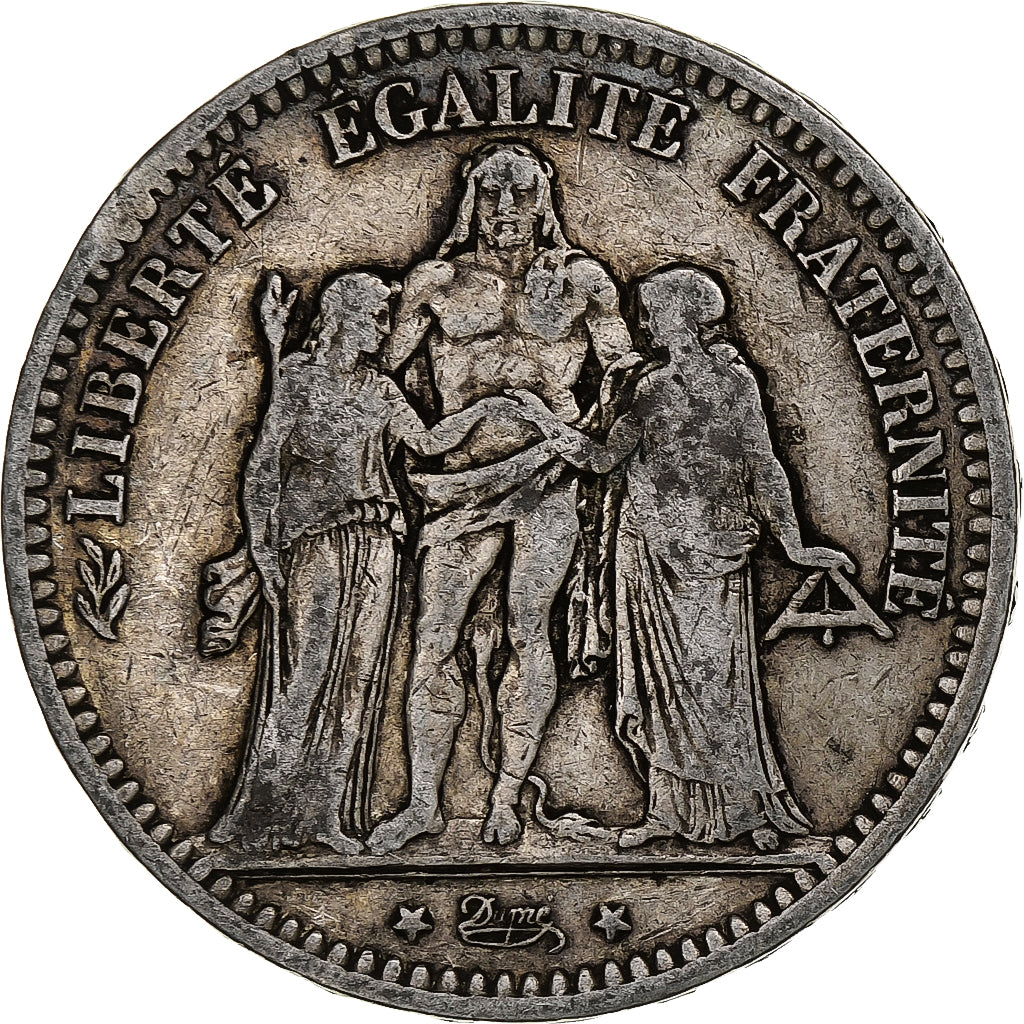 Monnaie, France, Hercule, 5 Francs, 1873, Bordeaux, TB, Argent, Gadoury:745a
