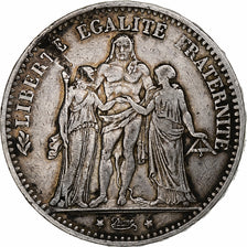 Munten, Frankrijk, Hercule, 5 Francs, 1875, Paris, FR, Zilver, KM:820.1