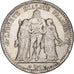 Moneta, Francia, Hercule, 5 Francs, 1876, Paris, BB+, Argento, KM:820.1