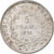 Moneta, Francia, Hercule, 5 Francs, 1876, Paris, BB+, Argento, KM:820.1